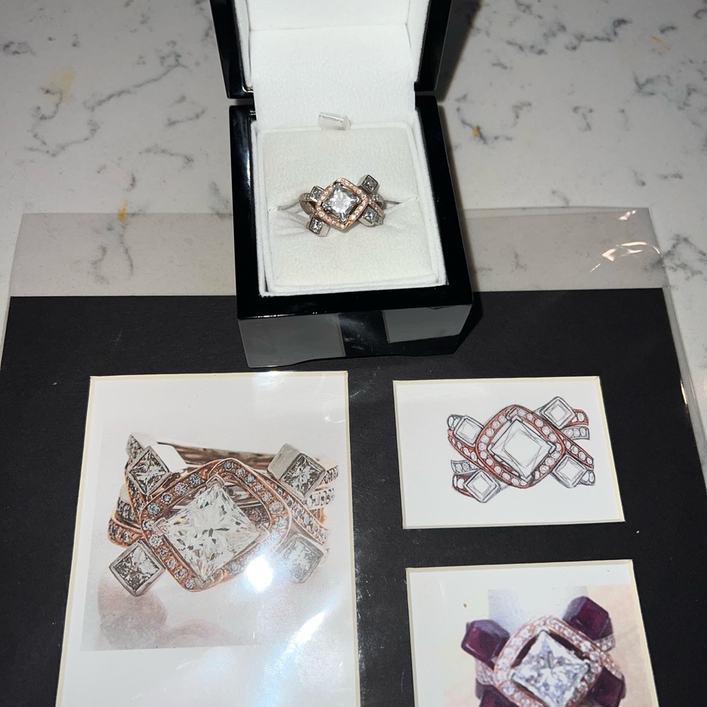 Diamond wedding ring. - Picture 7 of 7